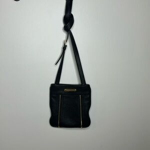 Michael Kors Crossbody Bag. Black with gold hardware. Great condition!